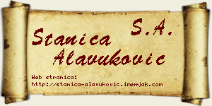 Stanica Alavuković vizit kartica